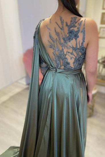 Designer evening dresses with sleeves | Long Prom Dresses Cheap_2