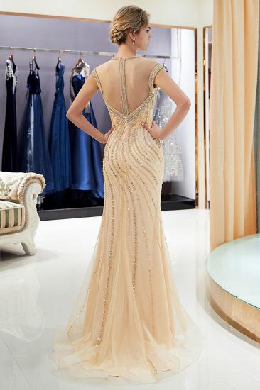 MARTHA | Mermaid Floor Length Sleeveless Golden Beading Evening Gowns_3