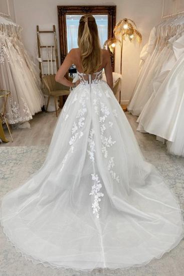 Beautiful wedding dresses A line | Wedding dresses with lace_2