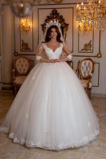 Princess Wedding Dresses With Sleeves | Lace Wedding Dresses Cheap_1
