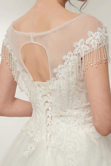 Wunderschöne Brautkleider Schlicht Online Kaufen | Elegantes Brautkleid Mit Spitze Und Tüll_4