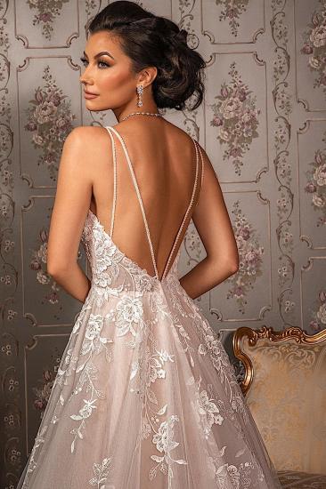 Beautiful Wedding Dresses A Line Lace | Backless Wedding Dresses Online_3