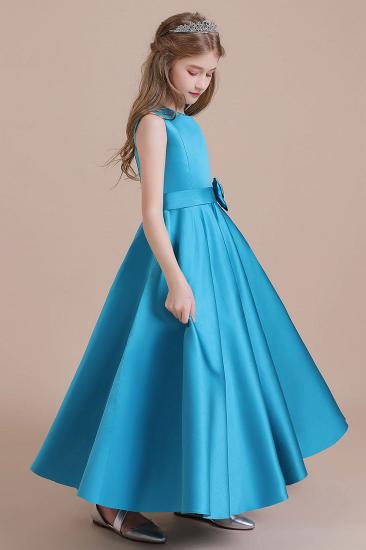 Modest Satin A-line Flower Girl Dress | Awesome Sleeveless Little Girls Pegeant Dress Online_4