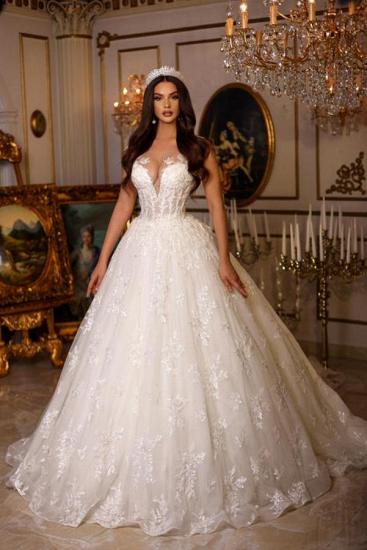 New Wedding Dresses A Line Lace | Wedding dresses Cream_1