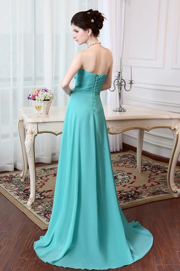 A-Line Crystal Sweetheart Chiffon Long Evening Dress with Rhinestones Popular Lace-up Empire Prom Dress_2