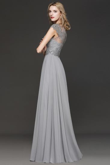 Crystal Appliques Sweetheart Side Slit Prom Dresses | Backless Capsleeves Evening Dresses_3