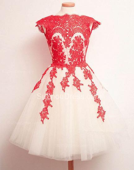 Latest Tulle Lace Mini Homecoming Dress Popular Cheap Plus Size Cocktail Dresses for Women_2