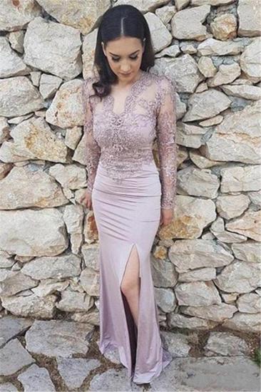 Long Sleeve Lace Prom Dresses | Cheap Prom Dress with Open Back_2