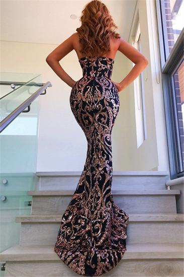 Sweetheart Mermaid Evening Dresses Online | Appliques Sequins Open Back Sexy Prom Dresses_3
