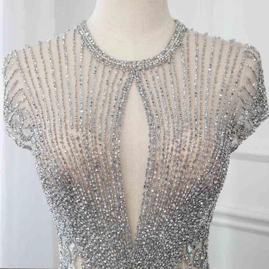 Luxury Mermaid Halter Rhinestones Prom Dress with Tassel | Sparkle Formal Evening Dresses_35