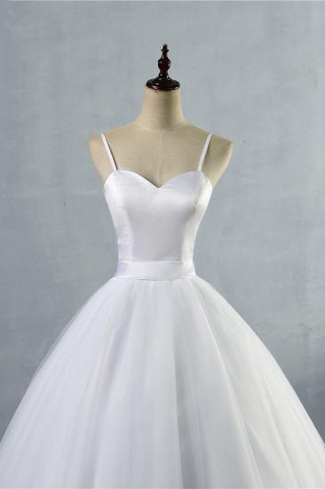 TsClothzone Glamorous Spaghetti Straps Sweetheart Wedding Dresses White Sleeveless Bridal Gowns Online_5