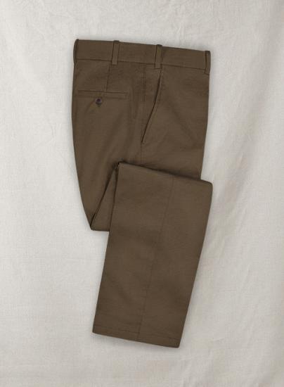 Summer dark brown suit notched lapel suit | two-piece suit_4