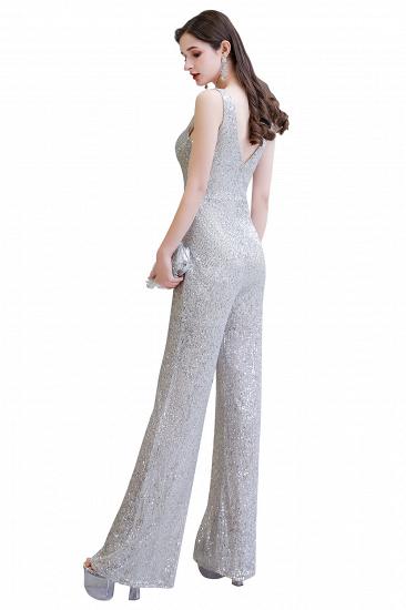Sexy Shining V-neck Silver Sequin Sleeveless Prom Jumpsuit_24