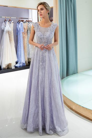 MARNIE | A-line Sleeveless Lace Appliques Flowers Formal Dresses_7