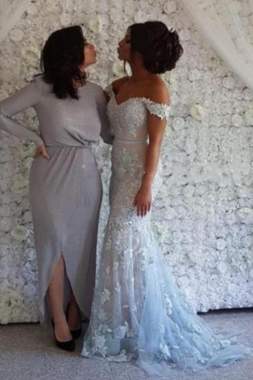 Elegant Long Lace Glitter prom dresses_1