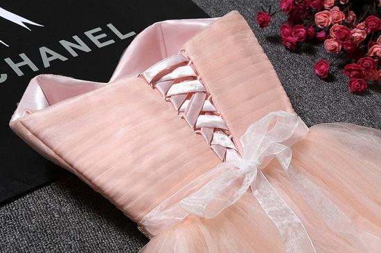 Tulle Ruffles Pink Homecoming Dress | Sweetheart Short Hoco Dress_4