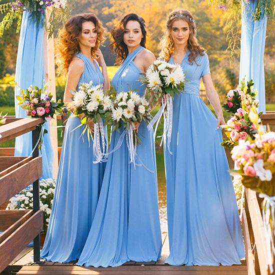 Haley | Convertible Sky Blue Chiiffon Bridesmaid Dresses for Summer Wedding_7
