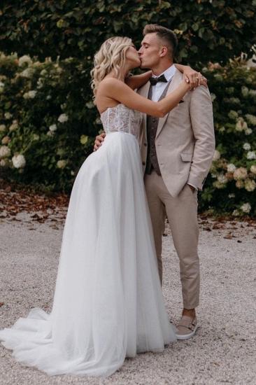 Gorgeous A Line Wedding Dresses | Wedding dresses with lace_7