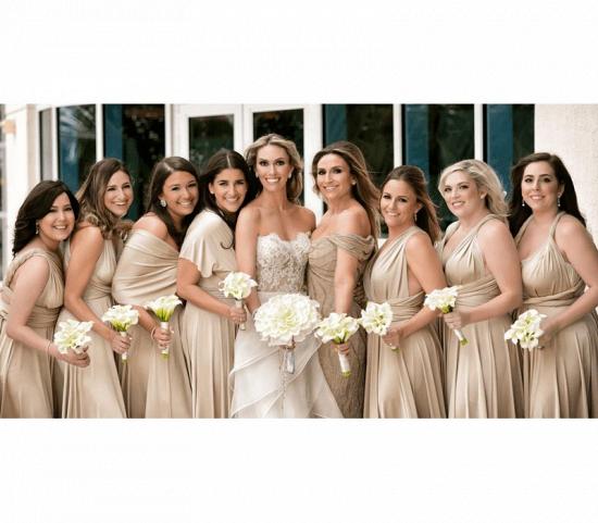 Beige Champagne Infinity Bridesmaid Dress In   53 Colors_3