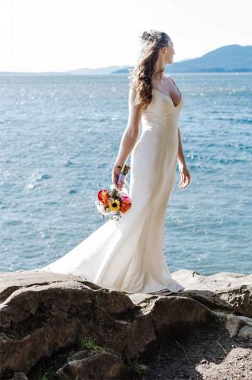 Casual Flowy White Sleeveless Floor length Summer Beach Wedding Dresses