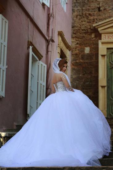 Hochzeitskleid Langarm Langarm Tüll | Schöne Günstige Brautkleider Elegant Online Kaufen_8