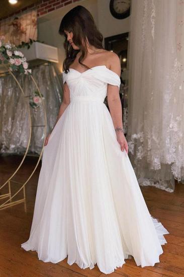 Einfache Brautkleider aus Chiffon | Sommerhochzeitskleider günstig_2