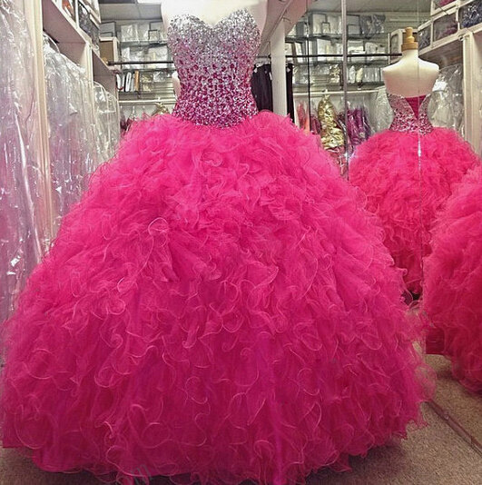 Sweetheart Organza Luxurious 2022 Quinceanera Dresses Rhinestone Organza Lace-Up Wonderful Dresses