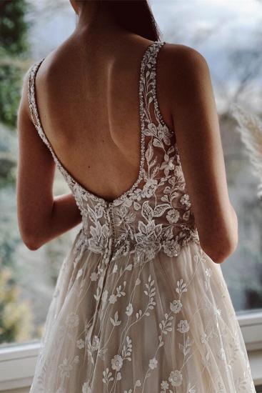 Modern Wedding Dresses A Line Lace | Wedding dresses cheap_4
