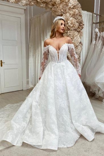 Gorgeous Wedding Dresses With Sleeves | Wedding dresses A line lace