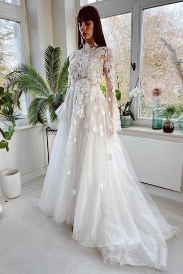 Designer Wedding Dresses A Line Lace | Wedding dresses with sleeves
