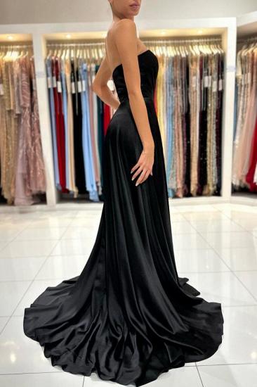 Simple evening dresses black | Long Prom Dresses Cheap_6