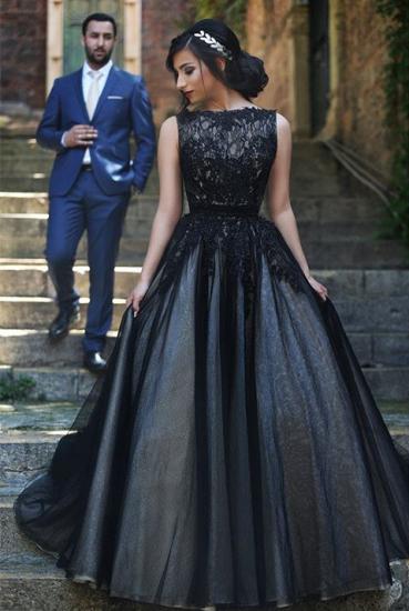 A-Linie populäre schwarze Spitze-langes Abschlussball-Kleid-neue Ankunfts-nach Maß formelle Anlass-Kleider
