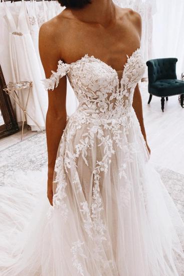 Gorgeous Wedding Dresses With Lace | A Line Wedding Dresses Cheap_4
