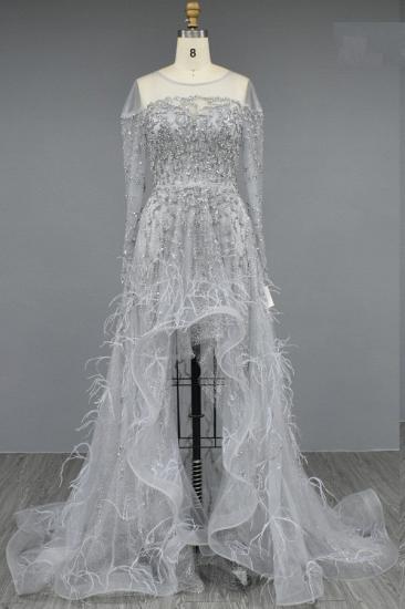 Designer Evening Dresses With Sleeves | Prom dresses long glitter_5