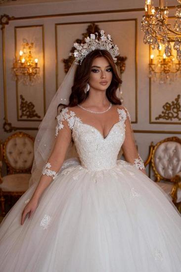 Princess Wedding Dresses With Sleeves | Lace Wedding Dresses Cheap_3