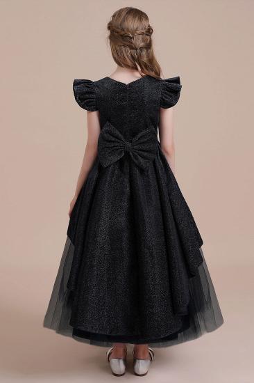 Autumn Tulle A-line Flower Girl Dress | Glitter Cap Sleeve Little Girls Pegeant Dress Online_3