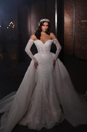 Extravagant Wedding Dresses with Sleeves | Wedding dresses A line lace_1