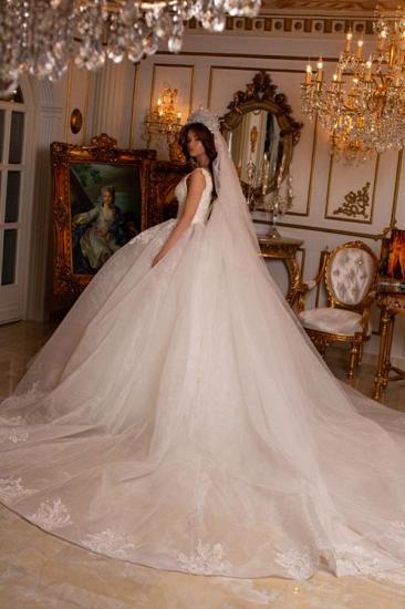 Designer Wedding Dress V Neckline | Wedding dresses A line lace_2