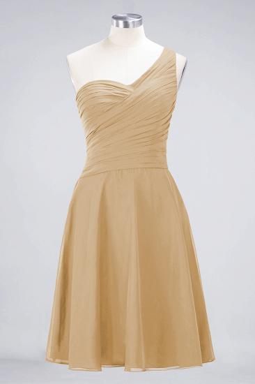 Chiffon A-Line One-Shoulder Sweetheart Sleeveless Short Bridesmaid Dress with Ruffles_13