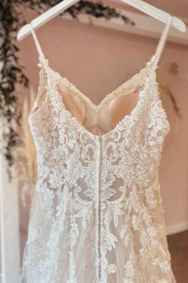 Beautiful A-Line Lace Wedding Dresses_4