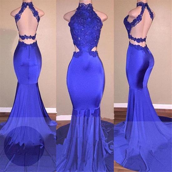 Lace Appliques Mermaid Evening Gowns | Prom Dress_3