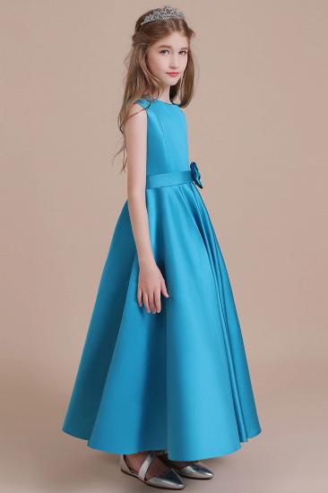 Modest Satin A-line Flower Girl Dress | Awesome Sleeveless Little Girls Pegeant Dress Online_5