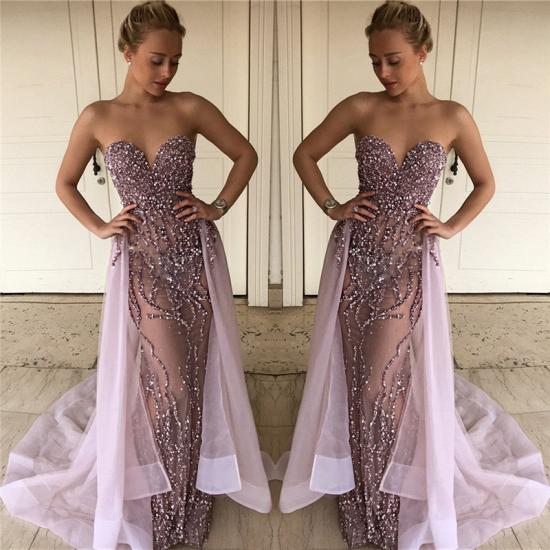 2022 Lalic Sweetheart Beads Sequins Evening Dresses Overskirt Crystals Sexy Prom Dress_1