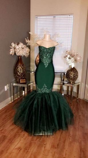 Prom Sweetheart Tulle Long Appliques Mermaid Dresses Sleeveless 2022 BA5057_2