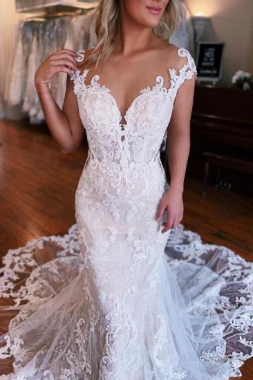 Luxury Wedding Dresses A Line Lace | Wedding dresses with a train_3