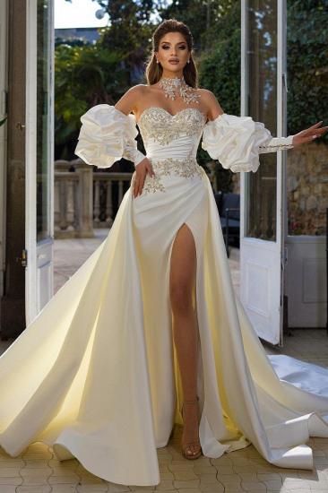 Elegant wedding dresses A line | Wedding dresses satin