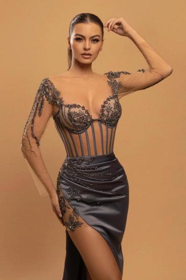 Sexy Evening Dresses With Sleeves | Homecoming Dresses Long With Lace_2