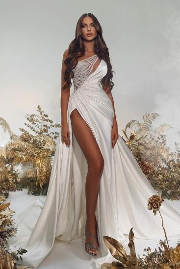 Elegant evening dresses long glitter | White Prom Dresses Cheap