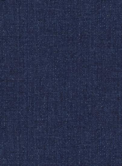 Elegant denim dark blue linen suit_4
