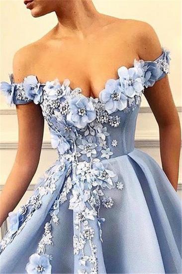 Blaues Abendkleid | Elegante Abendkleider Lang V Ausschnitt_2